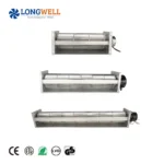 Cross Flow Fan Longwell AC High Performance 110v Tangential Fans 150mm 230v 1000rpm High Power for Commercial Heating Equipment