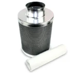 LONGWELL 100mm Small Carbon Filter Extractor Silent Greenhouse Ventilation Inline Duct Fan Plastic OEM for Room