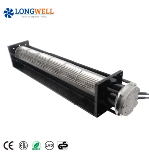 LONGWELL 110mm EC Cross Flow Fan 230V Tangential Blower 0-10V/PWM Speed Control for HVAC Air Curtain Wholesale Manufacturer