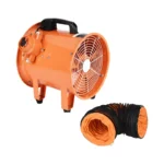 LONGWELL 12″ 14″ 16″ Industrial Axial Flow Fan Portable Ventilators Axial Fan with Flexible Ducting Hose