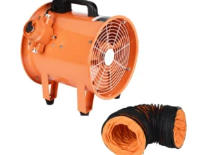 LONGWELL 12" 14" 16" Industrial Axial Flow Fan Portable Ventilators Axial Fan with Flexible Ducting Hose