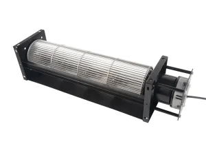 LONGWELL 120mm EC Cross Flow Fan, Tangential Blower Fan, 12V 0–10V/PWM Control, Aluminum Alloy, PWM Control, for Fireplaces, HVAC Systems, AHU