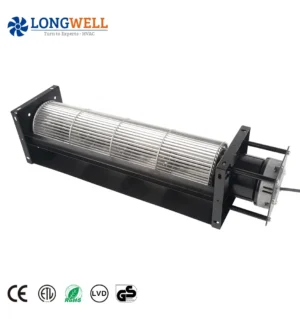 LONGWELL 120mm EC Cross Flow Fan EN 60335 Tangential Fans 0-10V/PWM Speed Control for HVAC Fireplace Wholesale Manufacturer