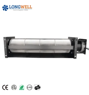 LONGWELL 12V~230V EC Cross Flow Fan Tangential Ventilator OEM Manufacturer 120mm 1236 CFM for HVAC System Air Curtain Wholesale