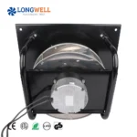 LONGWELL 133mm-450mm AC/DC/EC High Pressure Customize EC Centrifugal Fan Backward Low Noise Centrifugal Impeller Blower Fan