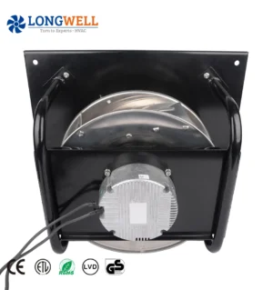 LONGWELL 133mm-450mm AC/DC/EC High Pressure Customize EC Centrifugal Fan Backward Low Noise Centrifugal Impeller Blower Fan