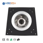 LONGWELL 230v 380v 450mm EC Backward Centrifugal Blower Fan Aluminum Alloy Impeller Ventilation Centrifugal Fans with Bracket