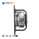 LONGWELL 230v 450mm EC Centrifugal Fan Waterproof Aluminum Alloy Impeller Ventilation Backward Centrifugal Fan with Plug Bracket