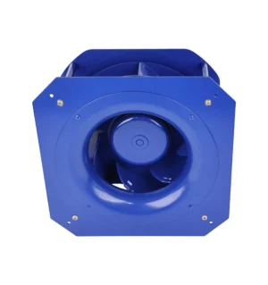 LONGWELL 250mm EC 230V Industrial Air Cooling Exhaust Blue Centrifugal Fan with Plastic Bracket OEM Customizable