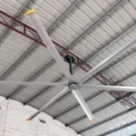 LONGWELL 6 Blade 2.6-7.3m Large Industrial Ceiling Fan Efficient Permanent Magnet Motor Low Noise Commercial Hvls Fan