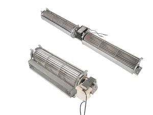 LONGWELL 60mm AC Cross Flow Fan, Tangential Blower Fan, 240V, Aluminum Alloy, High-Temperature, for Fireplaces, Floor Heating, AHU