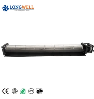 LONGWELL 90mm 230V Cross Flow Blower Fan EC Tangential Ventilator External Rotor Motor for air Conditioner Bulk Supply HVAC