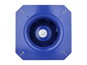 LONGWELL Blue EC 220V IP55 High Power Blower Fan 250mm Maximum Current Centrifugal Backward Curved with Support Bracket 230V Fan