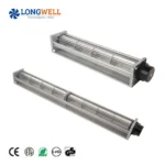LONGWELL Cross Flow Fan Supplier 45mm 50mm 12V 24V 48V 3 Phase BLDC Motor Tangential Fans for Convection Heater Air Curtain