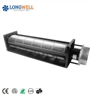 LONGWELL Crossflow Fan 150mm EC 230V 50/60Hz 1600-3700m³/h Tangential Fans 70~450W for Industrial HVAC Air Curtain OEM Wholesale