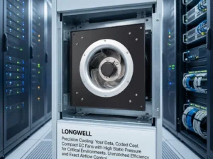 LONGWELL Custom 225mm EC Centrifugal Fan to Go in an Air Purifier Backward Curve Centrifugal Fan EC 115V/220V BLEC Motor OEM