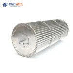 LONGWELL Custom Aluminum Cross Flow Fan Impeller Wholesale Air Conditioning Cross Flow Fan Tangential Fan Blade Aluminum