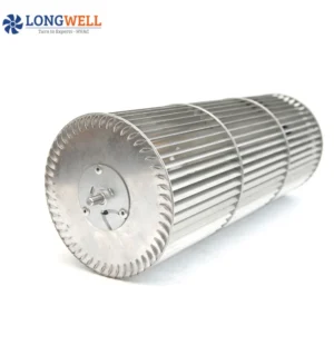 LONGWELL Custom Aluminum Cross Flow Fan Impeller Wholesale Air Conditioning Cross Flow Fan Tangential Fan Blade Aluminum