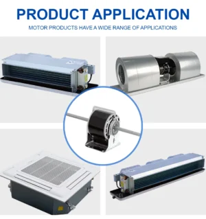 LONGWELL Customized 220V 300W Single Phase FCU Fan Coil Motor 50Hz IP00-IP54 E/B/F Air Conditioner Motor for Air Conditioning