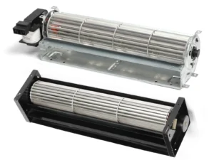 LONGWELL Customized AC DC Wall-Mounted Cross Flow Convection Fan Motor 220V Plastic Blades for Oven Use