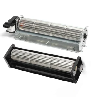 LONGWELL Customized AC DC Wall-Mounted Cross Flow Convection Fan Motor 220V Plastic Blades for Oven Use