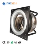 LONGWELL EC Centrifugal Fan 355mm 230V 520W Aluminum Impeller HVAC Exhaust Fan Backward Curved Impeller Free Standing OEM