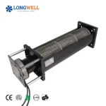 LONGWELL EC Efficient Cross Flow Fan Supplier 800m3/h 230 V 100mm Tangential Ventilator for Industrial HVAC System Ventilation