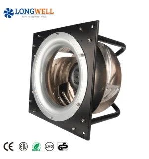 LONGWELL EC Fan 310mm 700w 230v EC Backward Curved Aluminum Alloy Blade Centrifugal Fan Support Bracket Panel OEM Customizable