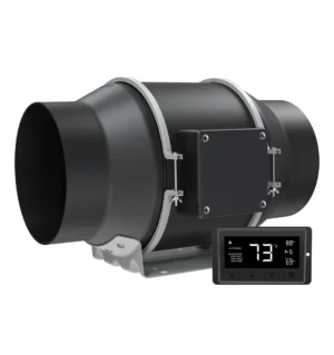 LONGWELL EC Motor 6 Inch Inline Duct Fan 230V/115C 70W 2800RPM 705m³/h 34dBA Low Noise 6" Inline Exhaust Pipe Fan