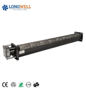 LONGWELL EC Tangential Fans 90mm 0-10V PWM Speed Control Cross Flow Fan 376~932CFM Ventilator for HVAC System Wholesale Supplier
