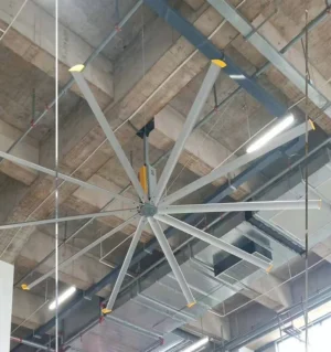 LONGWELL Factory Wholesale 8/10/12/14/16/20/22/24ft HVLS Industrial Ceiling Fan Energy Saving Low Noise Aluminum Alloy for