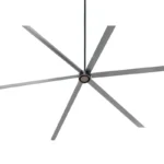 LONGWELL HVLS Fan 10/12/14/16/20/22/24/26ft Industrial Ceiling Fans EC Motor 6 Blades Electric Power Big Fan for Long Time Use