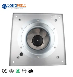 LONGWELL Hot Sale 280mm 230V 225W Industrial Air Cooling Exhaust EC Centrifugal Fans Aluminum Alloy Blade with Bracket OEM