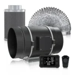 LONGWELL Intelligent APP Control 4 5 6 8 Inch Silent Powerful Hydroponics Inline Duct Fan EC Motor Ventilation Duct Fan