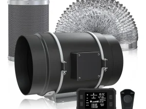 LONGWELL EC Inline Duct Fan, Exhaust Ventilation Fan, 110/240V, for Floor Heating, Air Purifiers, Control Cabinet Cooling