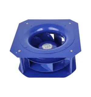 LONGWELL LWBE3G250-102PS-28 250mm Waterproof IP55 230V Blue Backward Curved Centrifugal Fan With Bracket