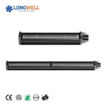 LONGWELL Manufacturer Wholesale 50mm 60mm DC Tangential Fans Aluminium Impeller 12V 24V air Conditioner Cooler DC Cross Flow Fan