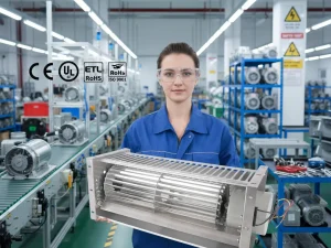 LONGWELL AC Gas Blower, Industrial Gas Blower Fan, 120V, Aluminum Alloy, for AHU, FFU, Industrial Ventilation