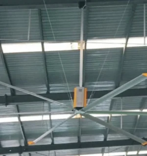 LONGWELL OEM Industrial Ec Motor Ceiling Fan for Gym Smart Low Energy Remote Control Aluminum Blade Hvls Fan