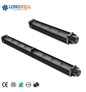 LONGWELL OEM ODM Manufacturer 40mm 50mm DC Cross Flow Tangential Fan 12V 24V 48V Brushless Motor Industrial Ventilation Fan