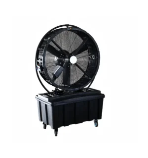 LONGWELL Wholesale 26 30 34 Inch Mobile Industrial Misting Fans with Rotation Automatic Left and Right Swing Cooling Air Fan
