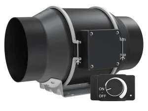 Ventilateur de gaine en ligne LONGWELL 4'' EC, silencieux, certifié CE et RoHS, 110 V/220 V/230 V, avec variateur de vitesse, vendu en gros.