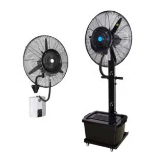 LONGWELL Wholesale New Industrial Mist Fan Remote Control Spray Cooling Water Standing Fan With Humidifier for Commercial Office