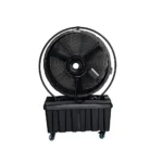LONGWELL Wholesale Rotation Mist Fan Mobile Industrial Outdoor Cooling Humidification Water Fogging Fan With Water Tank