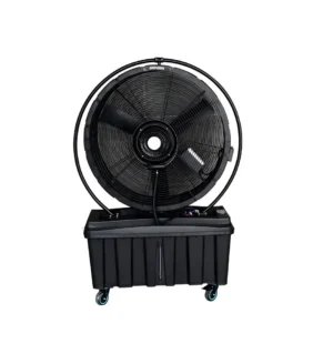 LONGWELL Wholesale Rotation Mist Fan Mobile Industrial Outdoor Cooling Humidification Water Fogging Fan With Water Tank