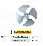 Longwell LW406x96-4 4-blade axial impeller for residential AC units