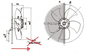 Reversed Airflow 300mm Axial Fans: EC and AC Case Study