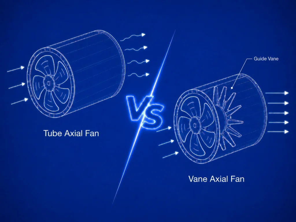 Tube axial fan vs Vane Axial Fan