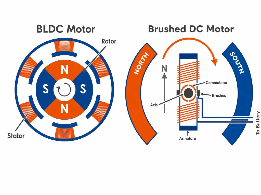 bldc vs brushed dc motor