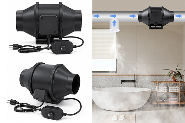 Anwendungsbereich des Longwell EC Inline-Rohrventilators